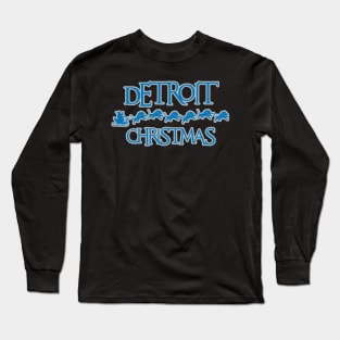 Detroit Lions Christmas Long Sleeve T-Shirt